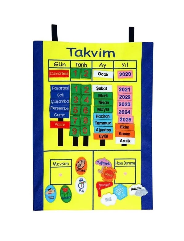 Cırtlı Takvim Pano