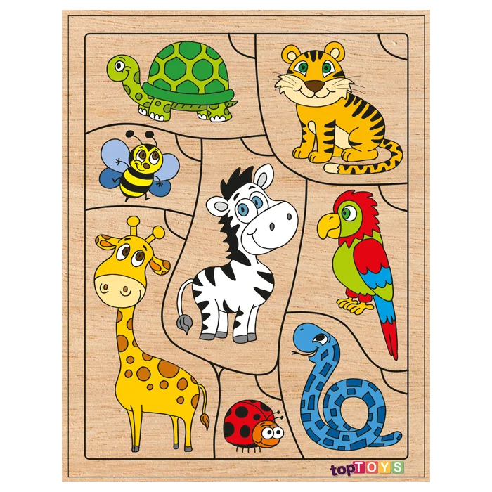 Bil Bakalım Kime Ait Hayvanlar Ahşap Puzzle