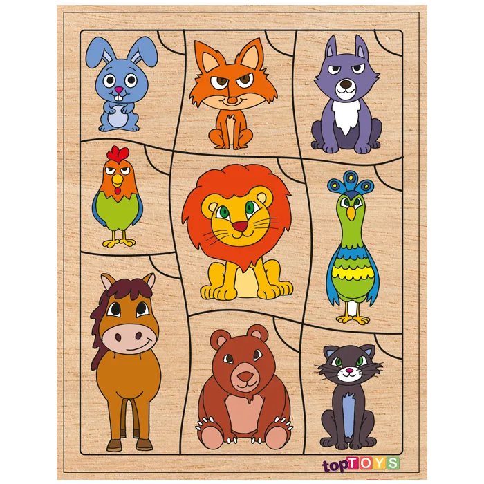 Bil Bakalım Kimin Kuyruğu Ahşap Puzzle