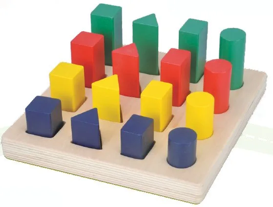 Ahşap Geometrik Büyükten Küçüğe Sıralama