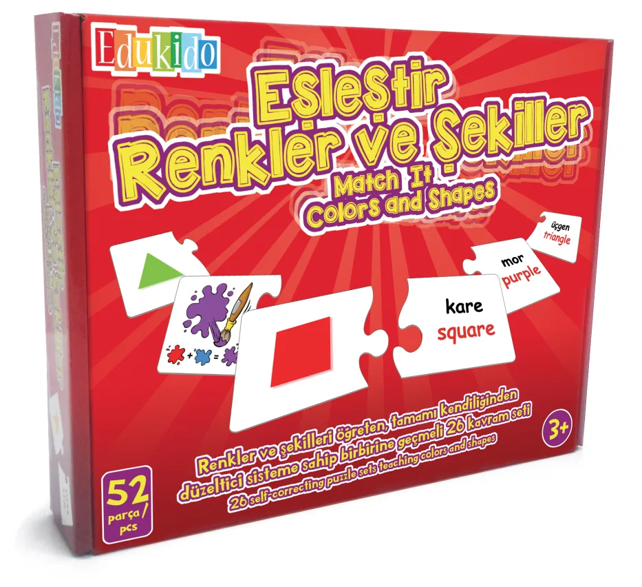 Edukido Eşleştir Renkler ve Şekiller