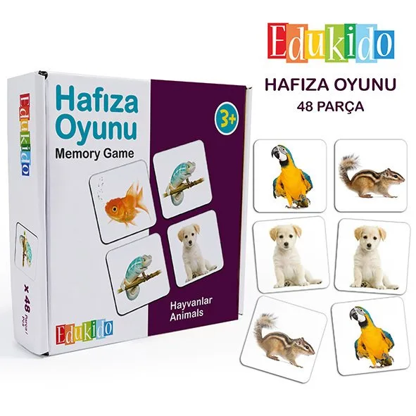 Edukido Hafıza Oyunu Hayvanlar