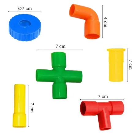 Tekerlekli Boru Lego 72 Parça görsel 3